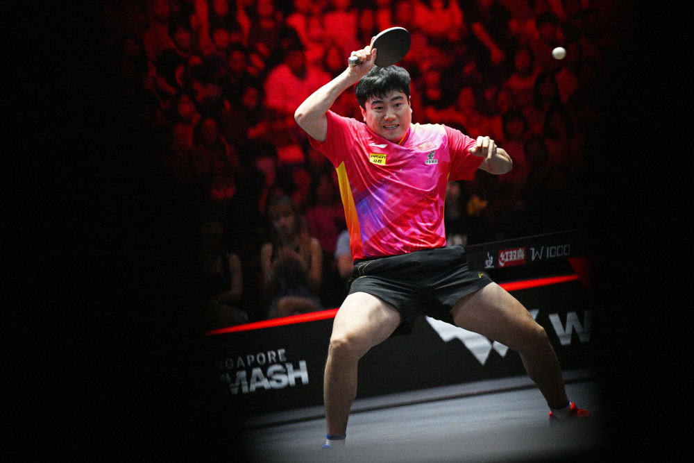 乒乓球wtt新加坡大满贯梁靖昆晋级决赛