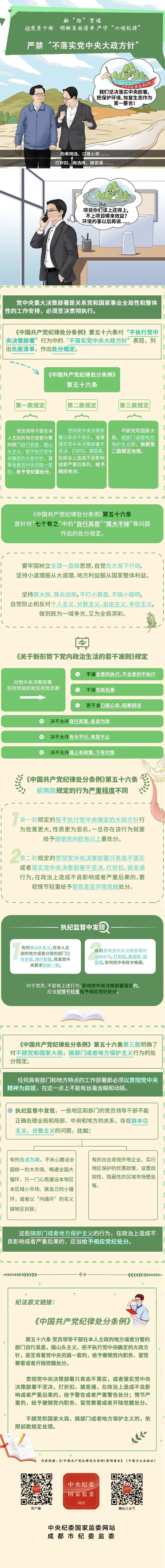 党纪学习教育丨阳奉阴违,口是心非…严禁不落实党中央大政方针