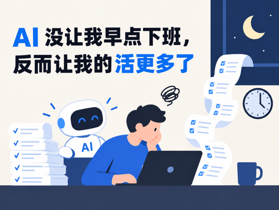 AI 没能让我早点下班，反而让我有了更多干不完的活
