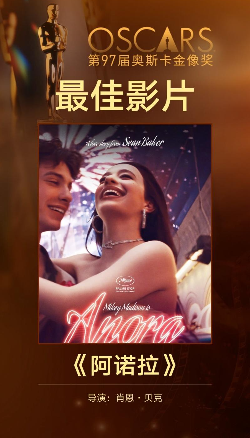 奥斯卡奖：《阿诺拉》成最大赢家，布劳迪再次获最佳男主角-腾讯新闻