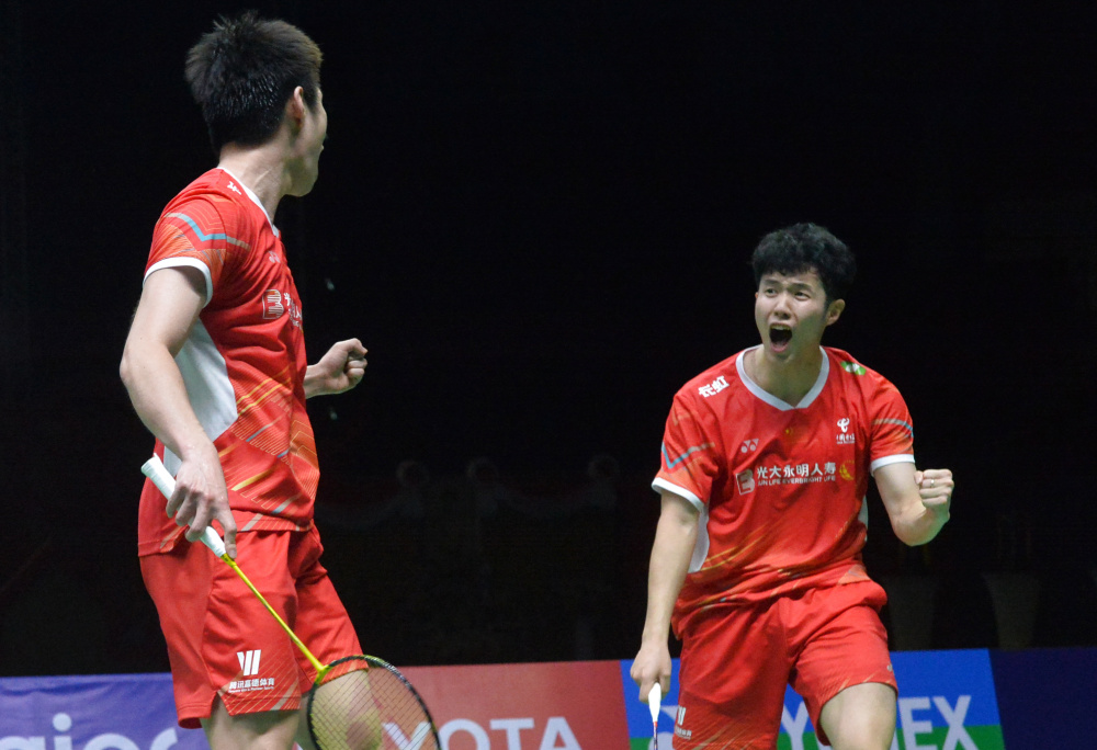 羽毛球泰国大师赛何济霆任翔宇夺得男双冠军