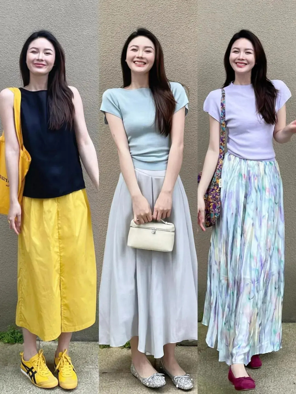夏季的衣服"色彩"怎么搭配最美?博主亲身示范20套,照穿也洋气