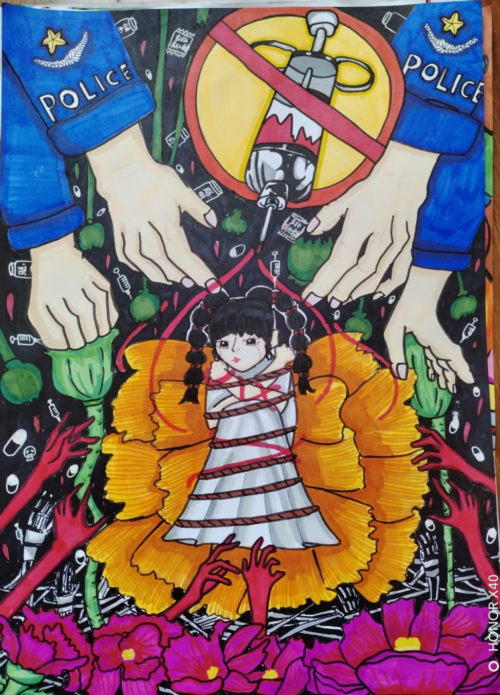 福安首届禁毒绘画大赛获奖作品出炉!