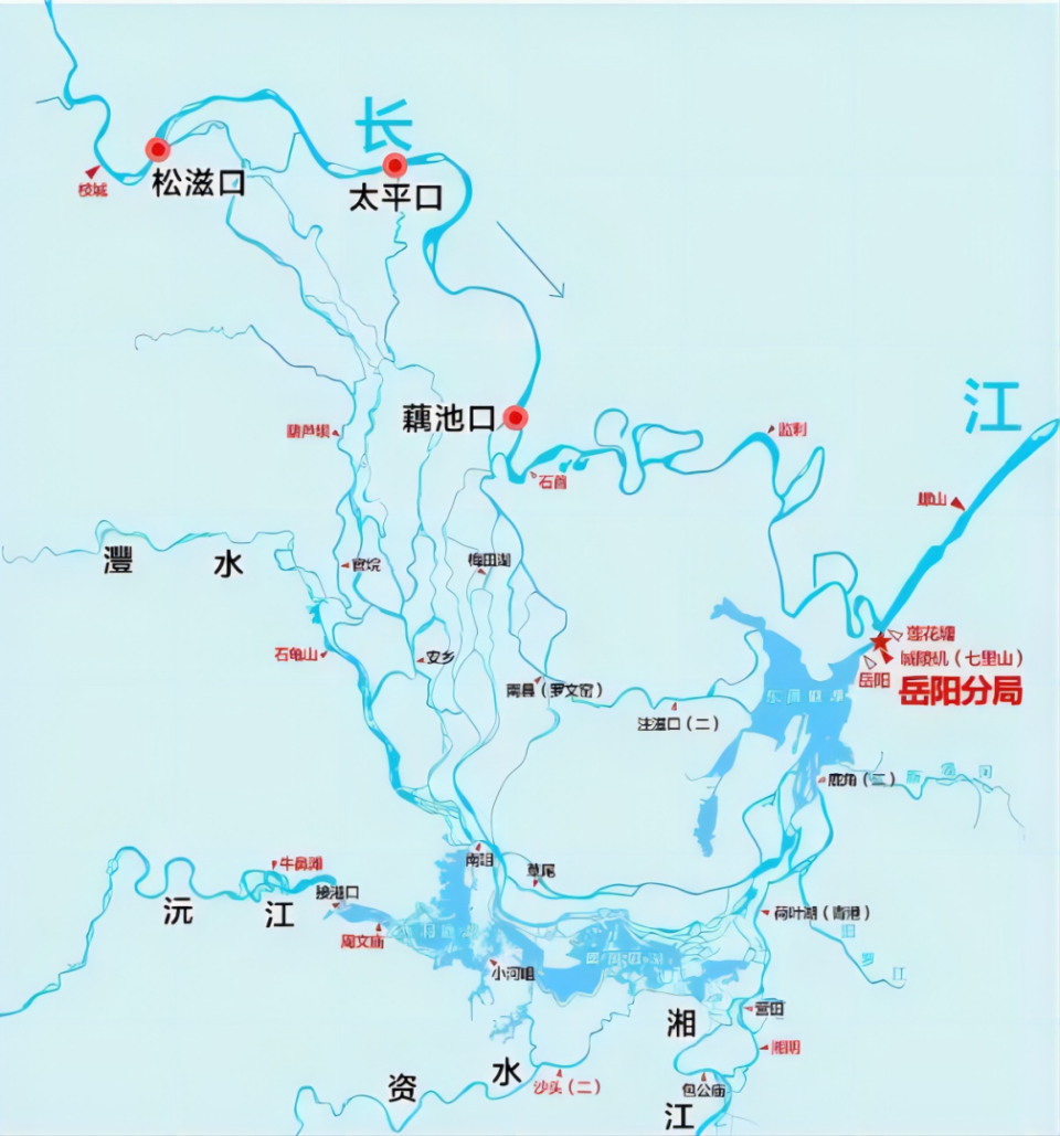 长江湖南段地图图片