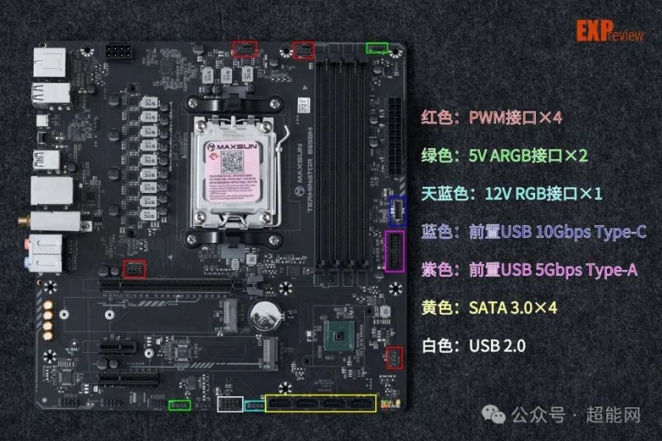 wifi6主板也不例外,拥有一个前置usb 10gbps type-c接口