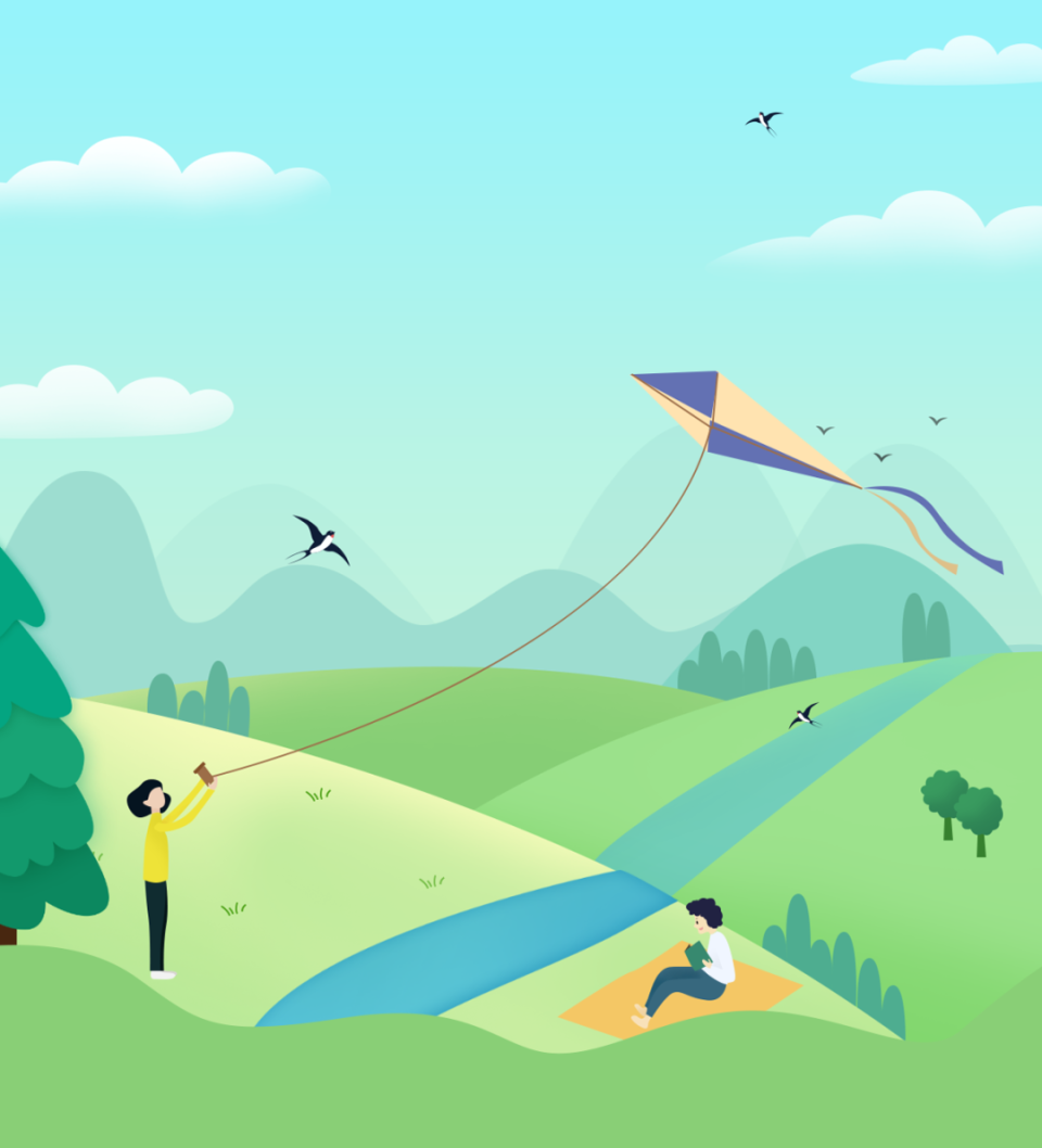 春日正好,来奎屯一起放风筝