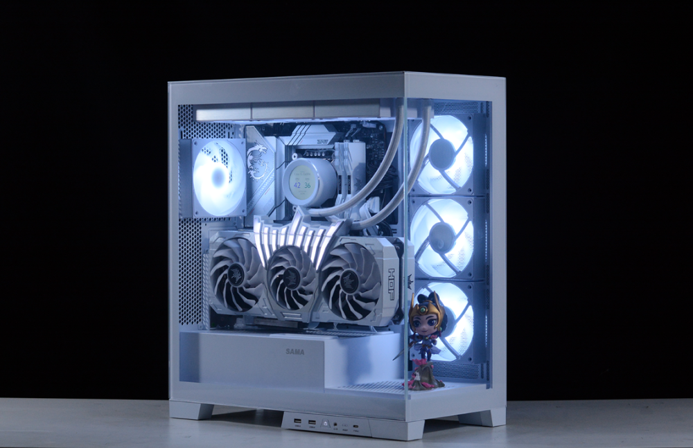 618装机推荐,先马白色海景房搭配13600k 4070ti 高频d4配置实测-腾讯