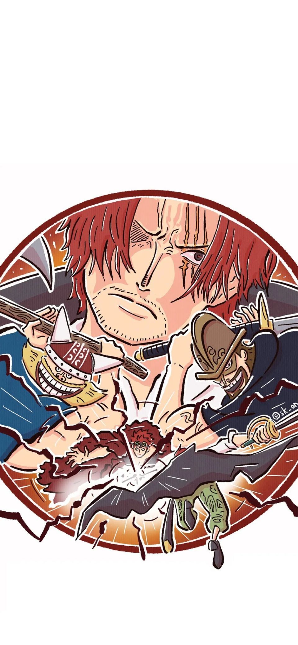 壁纸|海贼王红发海贼团,香克斯壁纸