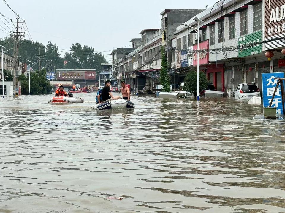 河南鹤壁大雨图片