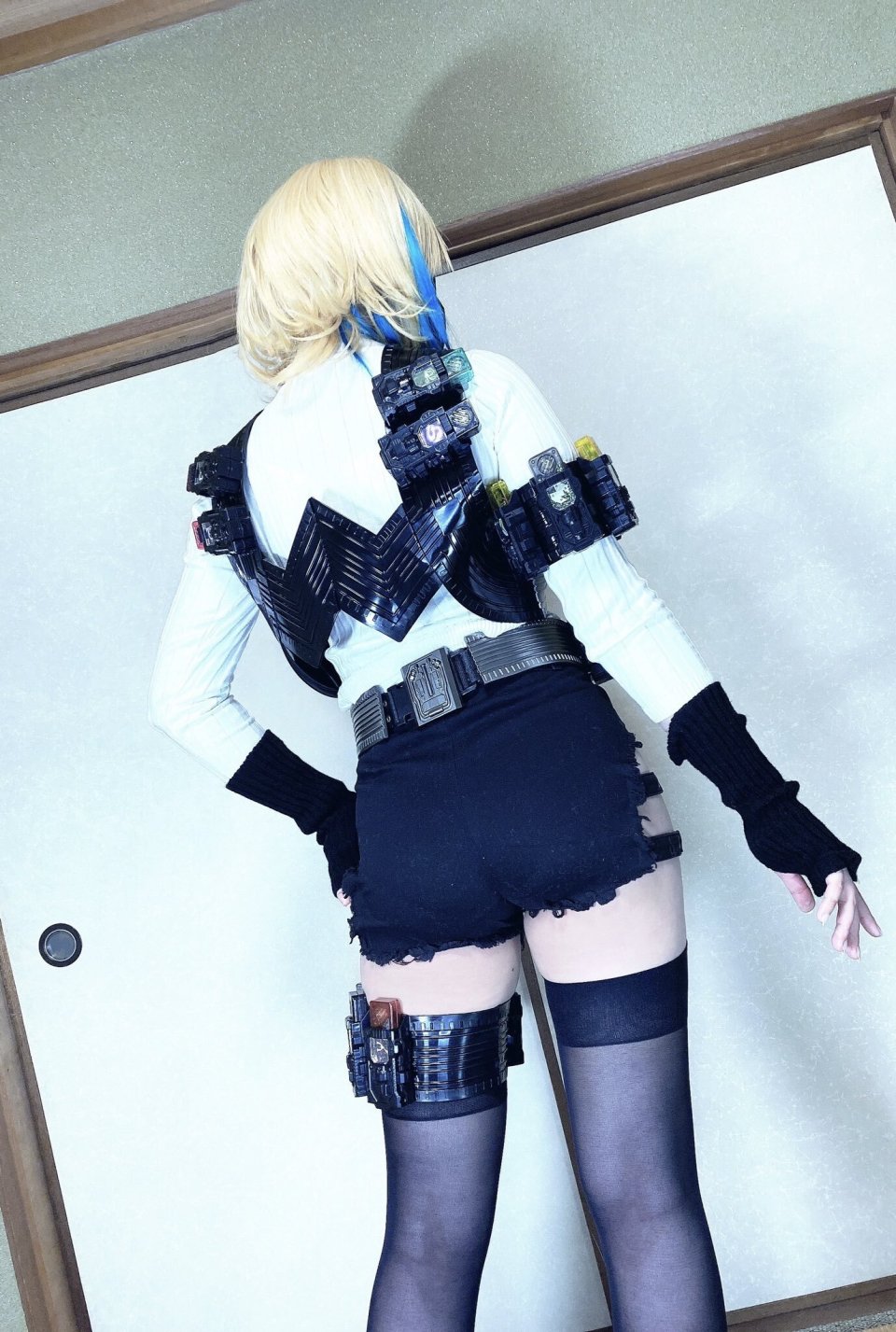 假面骑士E哥骑士娘秀等比例马甲玩具 又大又白又懂人心的E哥