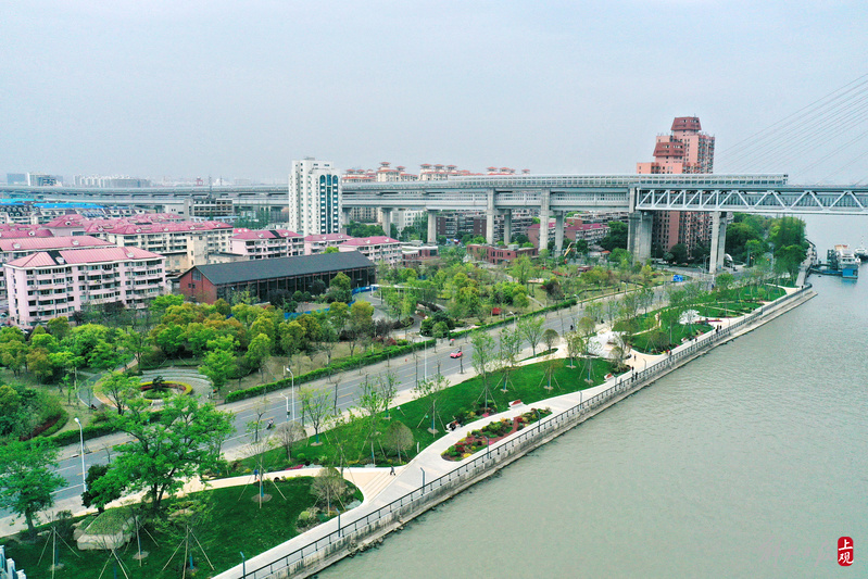 闵行滨江公园建成不设围墙24小时开放