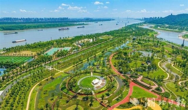 鄂州樊口江滩公园建成