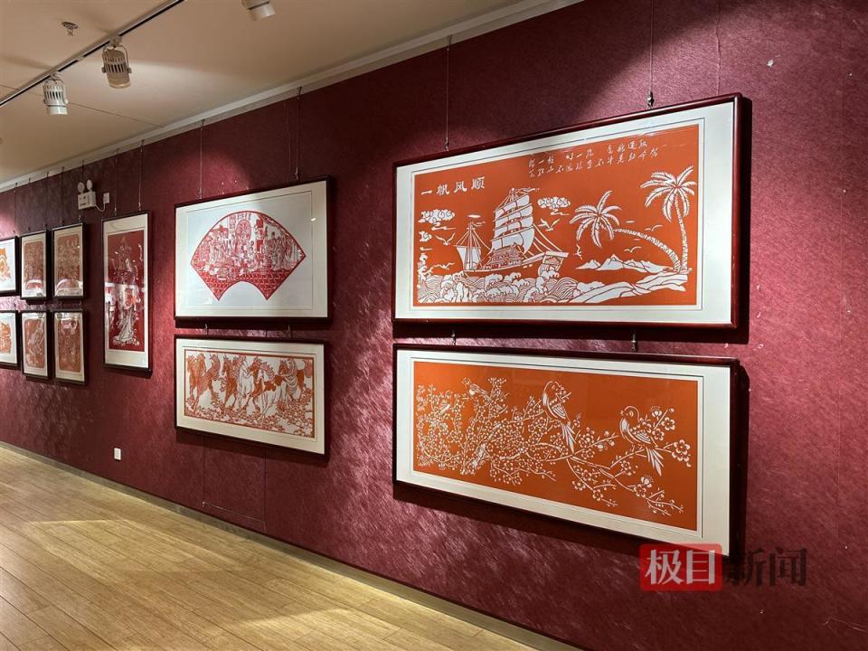 师生携手创作150幅剪纸作品,"魅力车谷"剪纸展揭幕