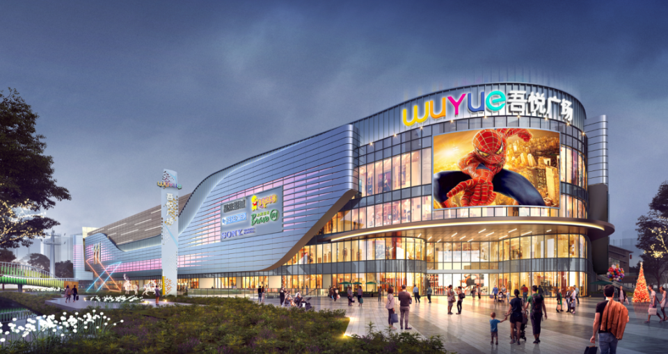 效果图曝光!玻璃电子屏外立面的质感!