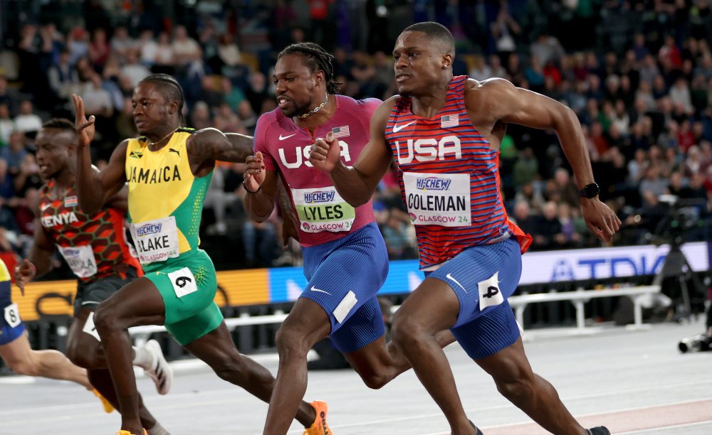 田径——室内世锦赛:科尔曼获得男子60米冠军