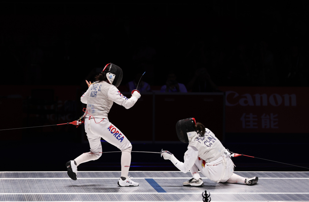 击剑——女子团体花剑决赛:中国队夺冠(2)_腾讯新闻