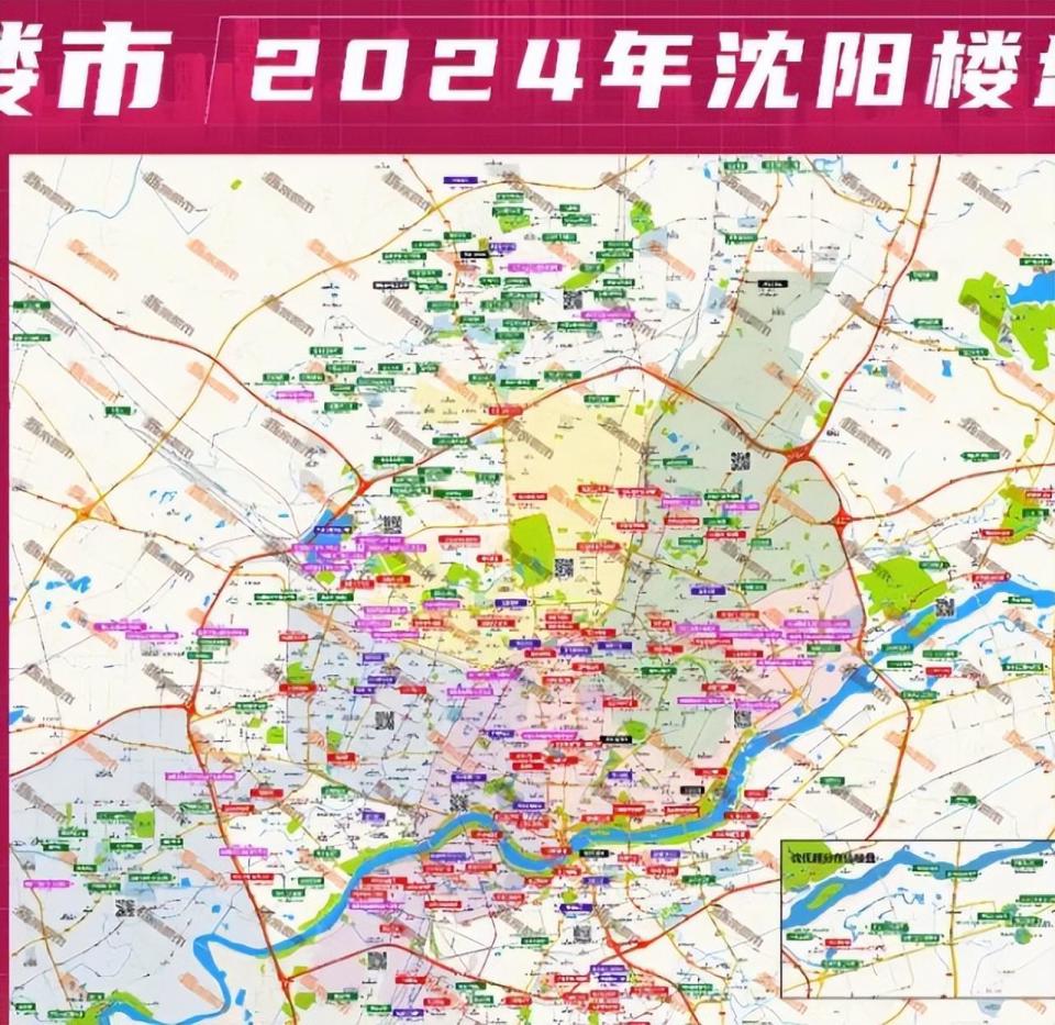 新房越來越少2024瀋陽樓盤地圖發佈