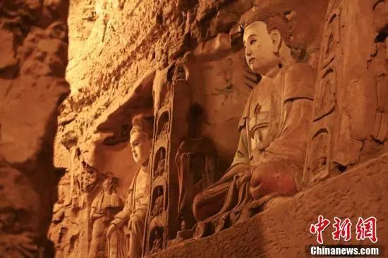 中新社|甘肃泾川百里石窟长廊展现珍贵历史遗存