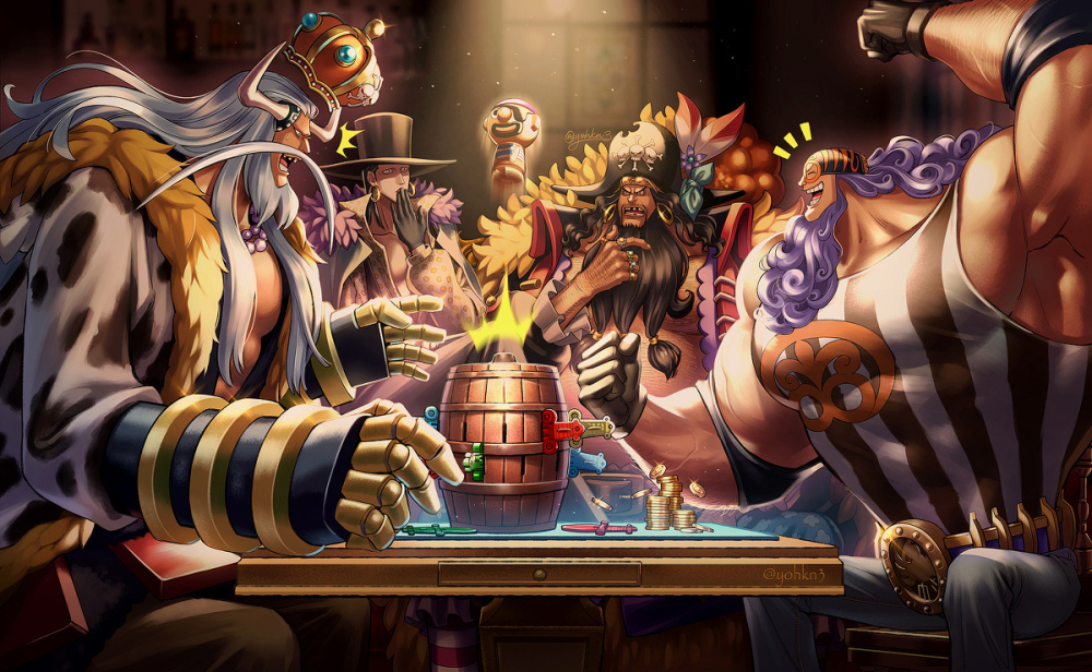 黑胡子海贼团是四皇干部团中综合实力最低的 找不出三灾和三将星