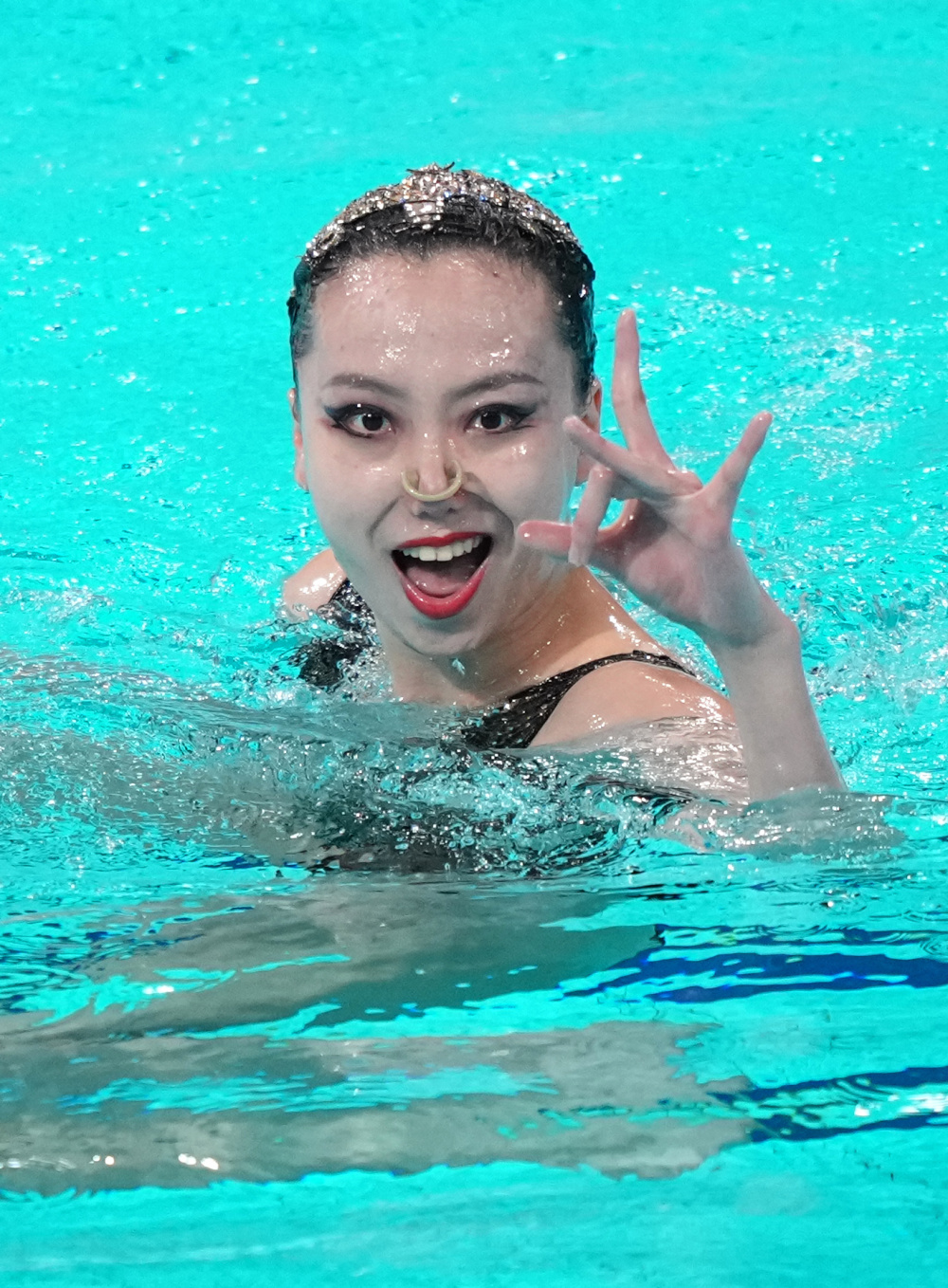 花样游泳世界杯总决赛:女子单人自由自选决赛赛况