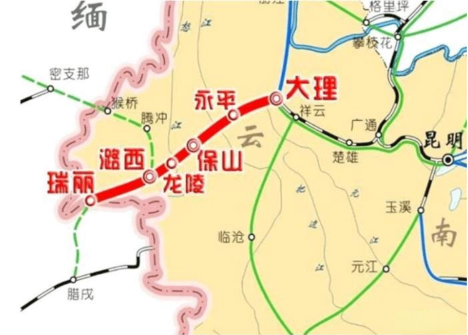 大瑞铁路高黎贡山图片