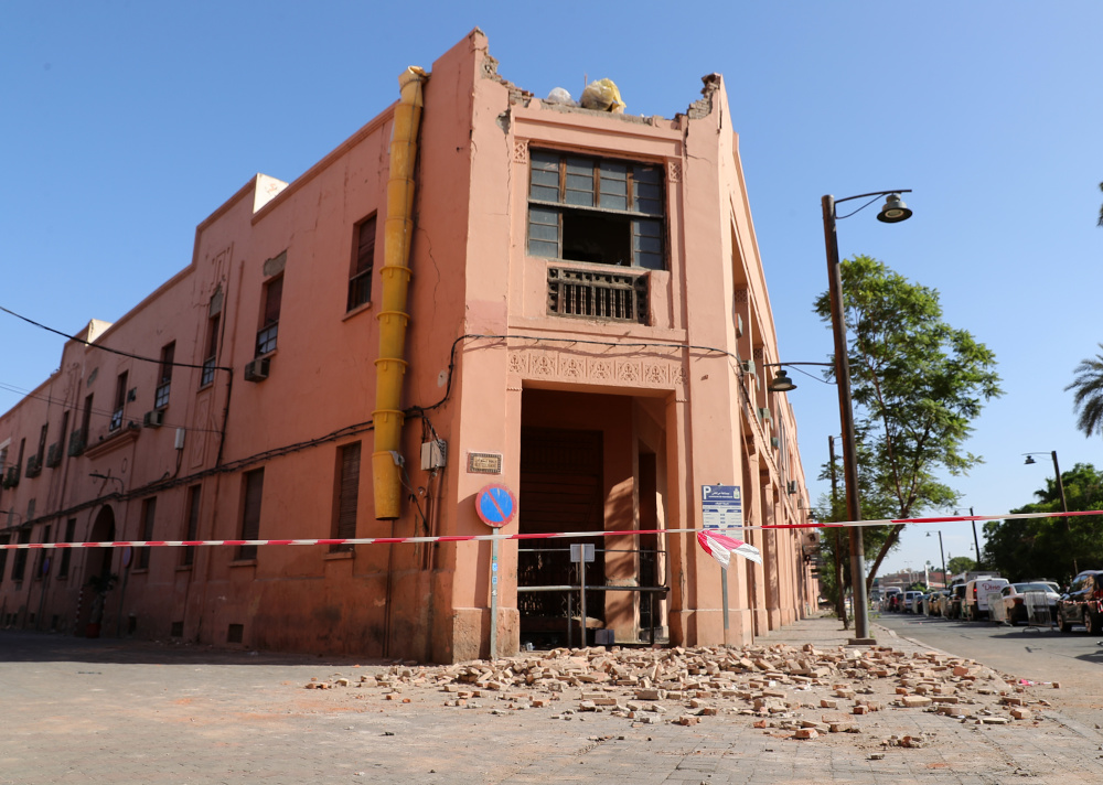 地震后的马拉喀什老城