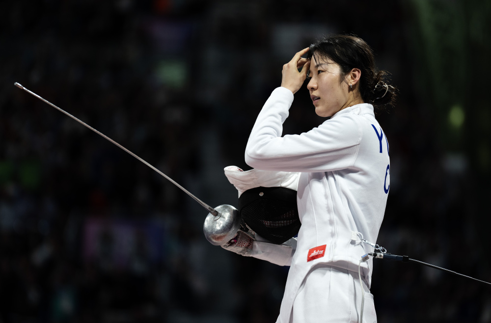 巴黎奥运会|击剑——女子个人重剑:余思涵无缘半决赛(2)