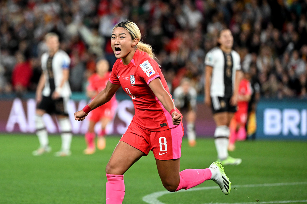 女足世界杯足球h组小组赛韩国队对阵德国队
