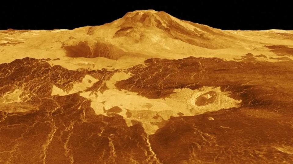 金星上的火山图片