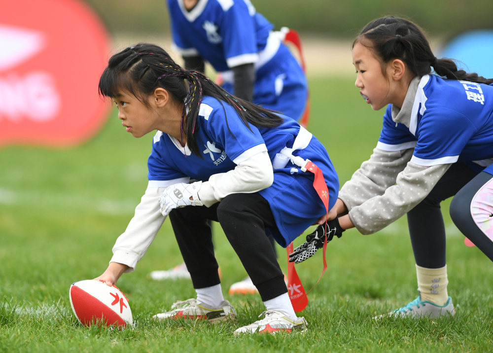 体育京津冀中小学生腰旗橄榄球邀请赛开赛