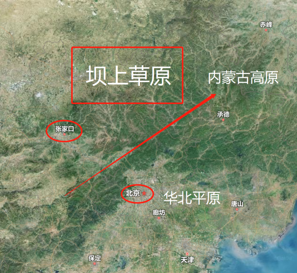 坝上草原景点地图图片