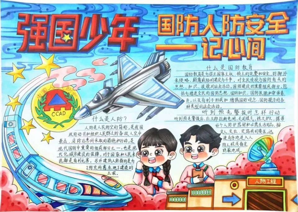 第二届"强国少年——国防人防知识小报"创作大赛获奖名单公布!