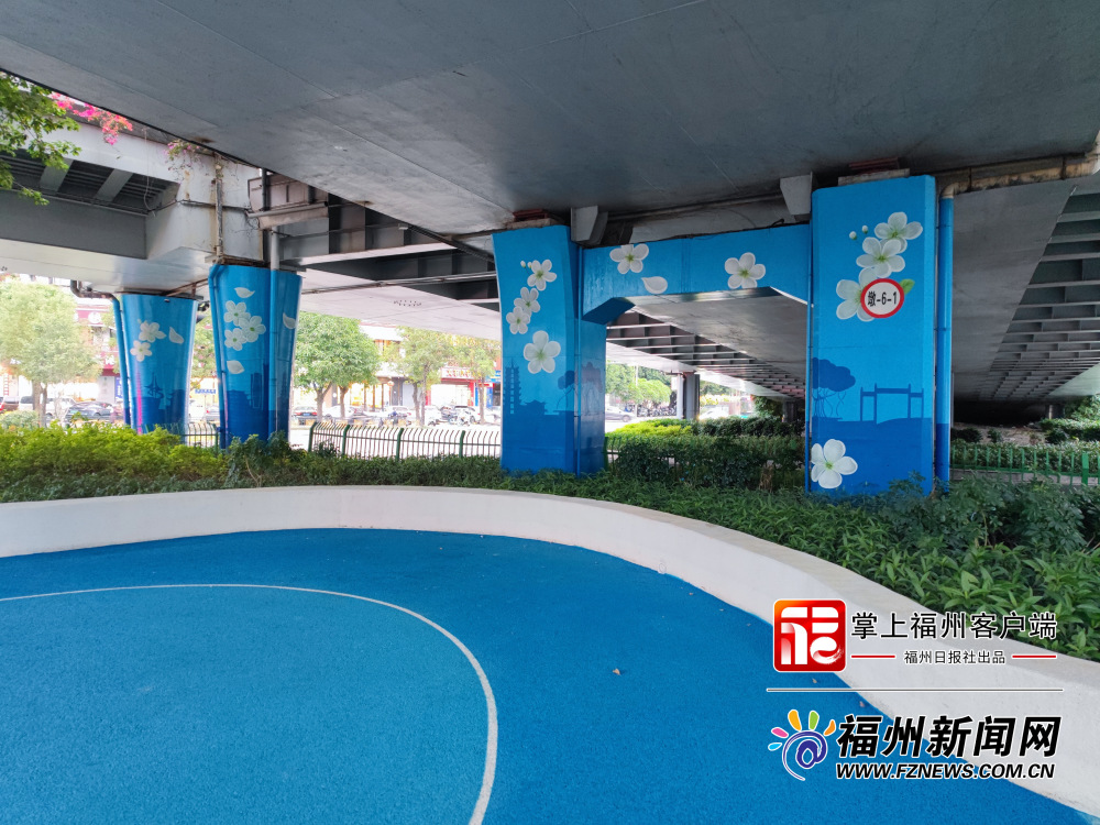 福州多处高架桥进行彩绘涂装 扮靓桥下空间_腾讯新闻