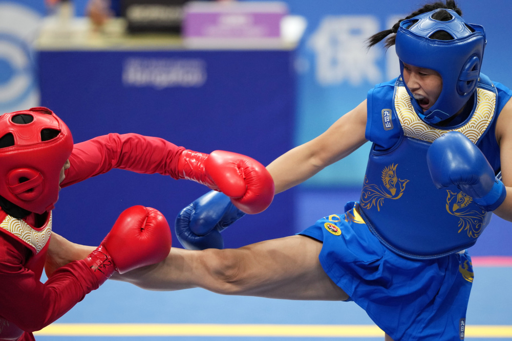 武术——吴晓微晋级散打女子60公斤级决赛