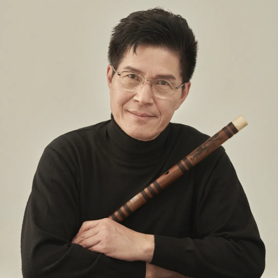 二胡演奏家宋飞,竹笛演奏家张维良,琵琶演奏家吴玉霞,古筝演奏家王
