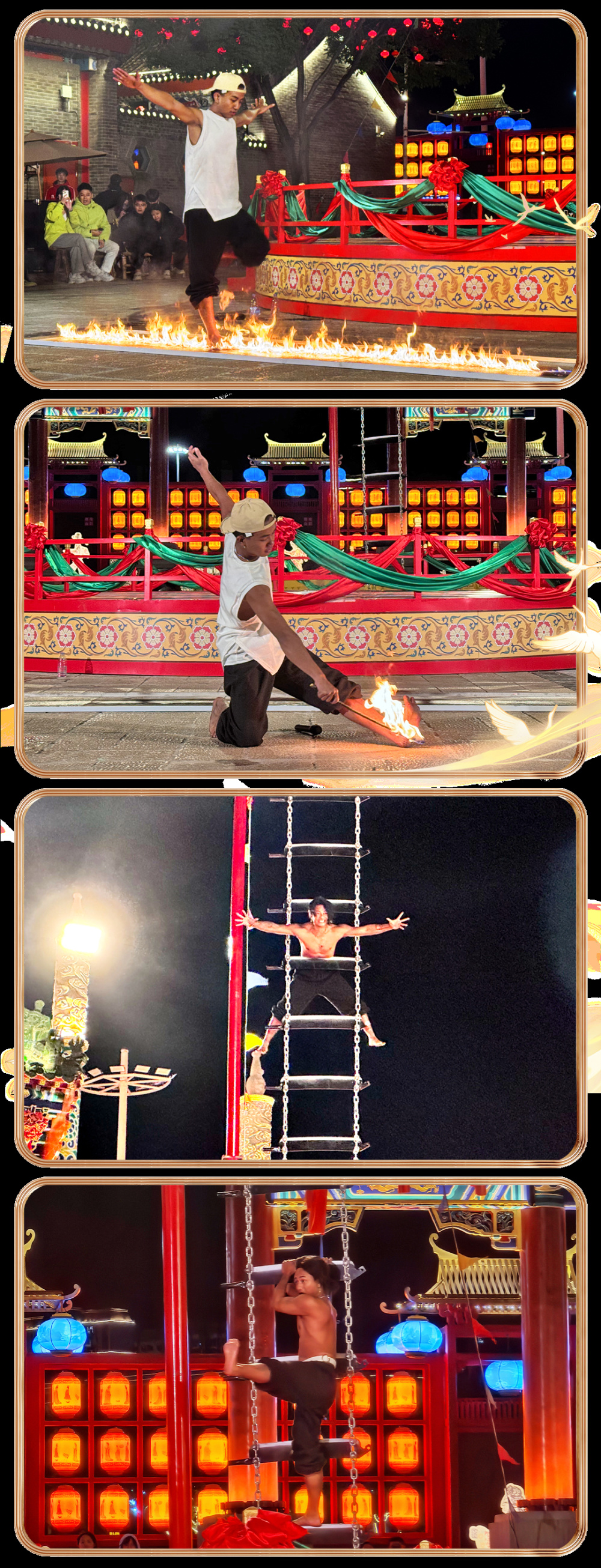 小山大世界上演旧上海风情表演,风度翩翩的西装领结,风姿绰约的一袭