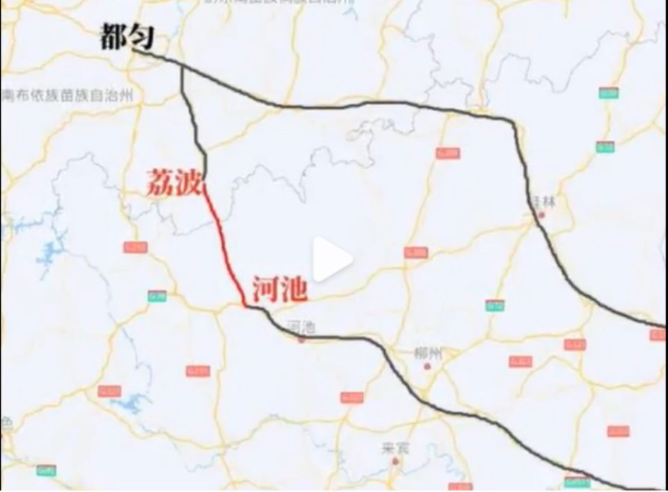 河池荔波高速公路路线图片