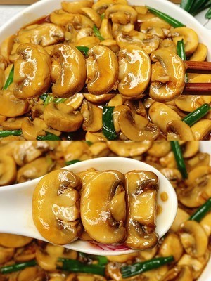 好吃不胖的蒜香炒口蘑!_腾讯新闻