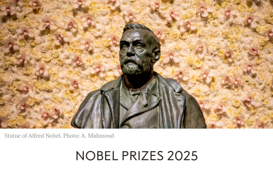 2025諾貝爾獎全揭曉，獲獎者名單完整盤點！