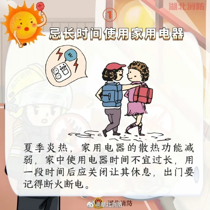 大祸家庭中诱发火灾的因素增多夏季高温居家安全04燃气安全03天热时