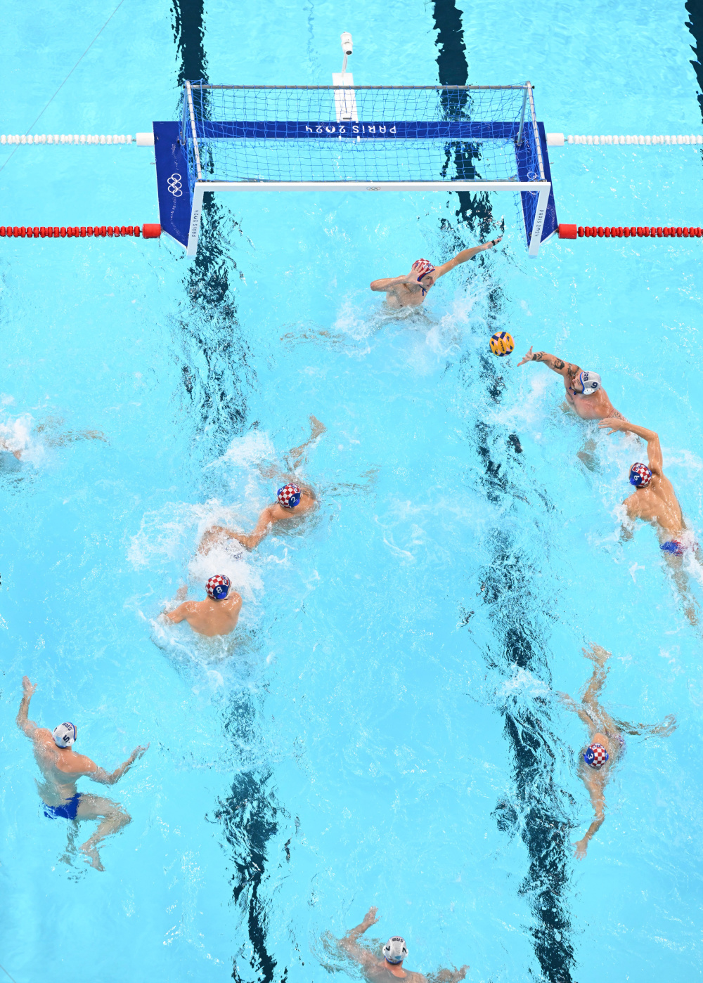 巴黎奥运会丨水球——男子金牌赛:塞尔维亚队夺冠(2)