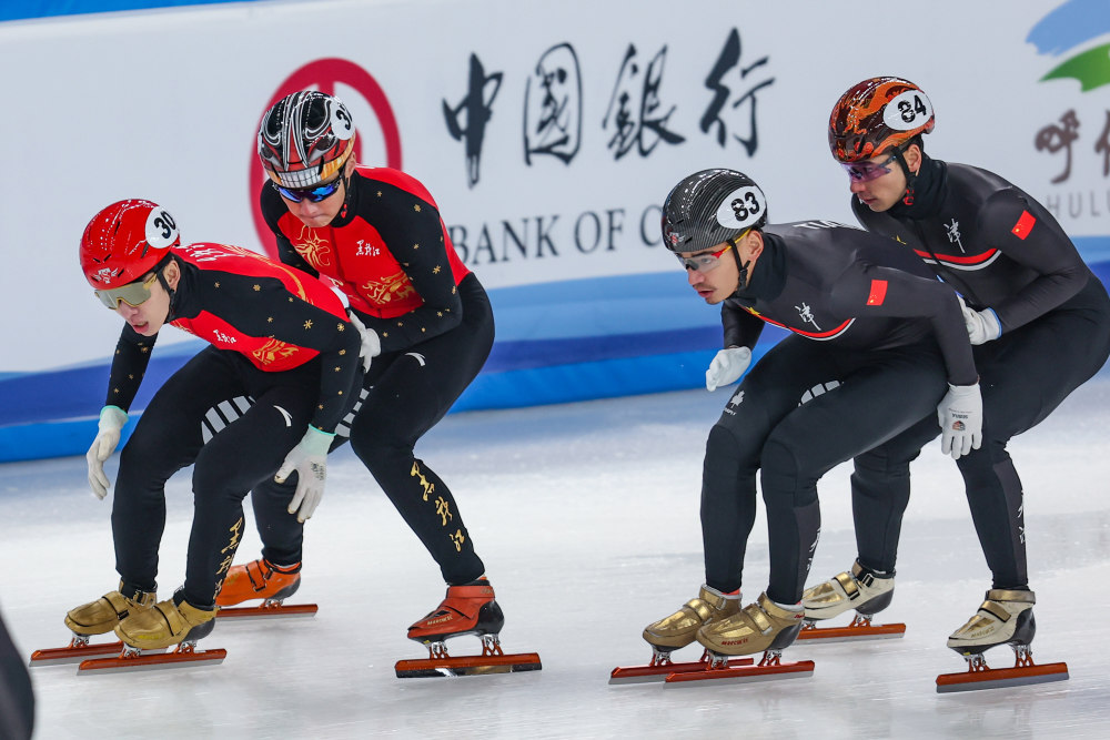 短道速滑男子接力图片