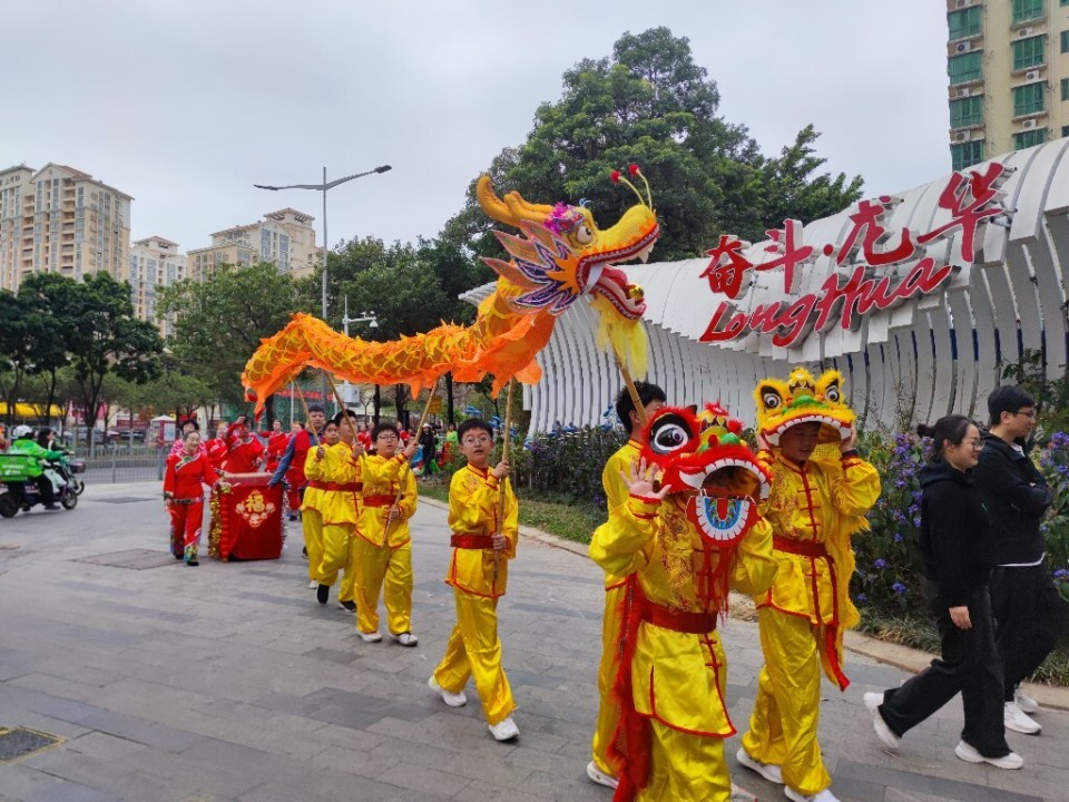 深圳龙华民泰社区载歌载舞大巡游欢天喜地闹元宵