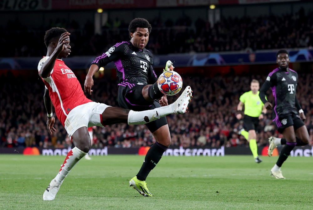 足球——欧冠联赛:阿森纳战平拜仁_腾讯新闻