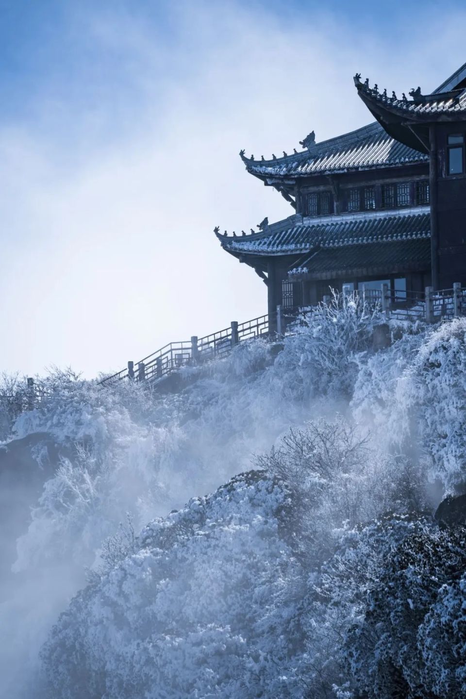 看雪滑雪玩雪峨眉山冬季雪景大片预告