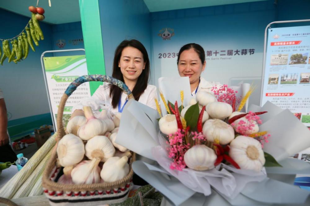 河南杞县大蒜畅销海内外农户喜获丰收笑开颜
