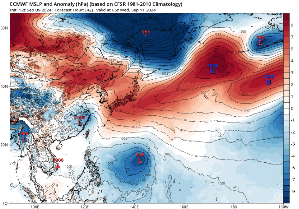 台风贝碧嘉预生成,或在本周末登陆华东沿海