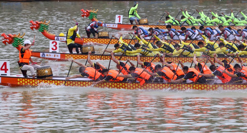 #(社会)赛龙舟 过端午_腾讯新闻