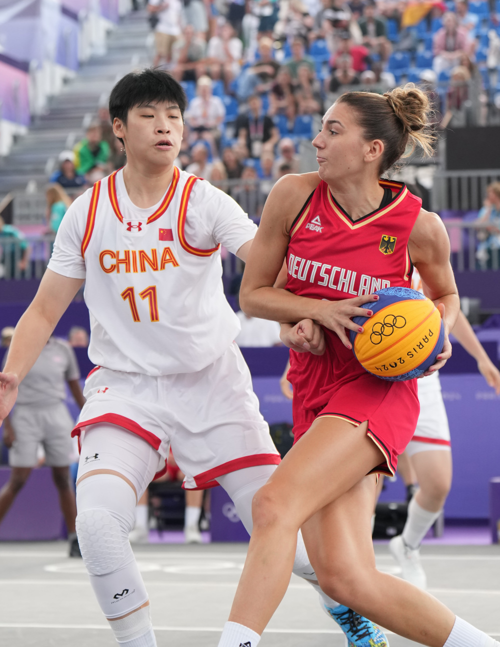 巴黎奥运会 | 三人篮球——女子分组循环赛:中国队不敌德国队