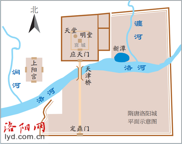 隋唐洛阳城地图图片